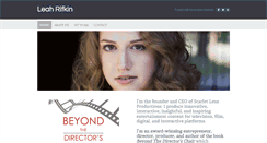 Desktop Screenshot of leahrifkin.com